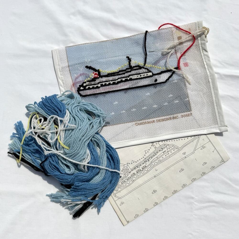 Something Special Paritily Done Needlepoint Kit Cruise Ship